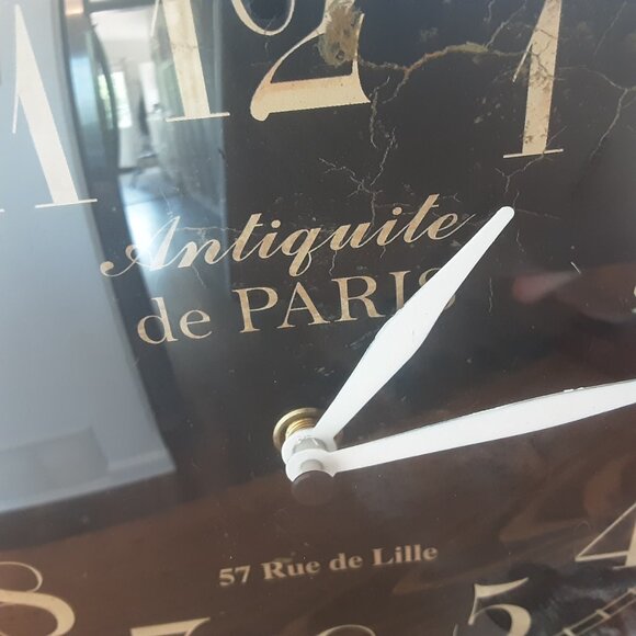 Antique Style Rustic Cottage Mantle Table Clock. Bird - Picture 7 of 7